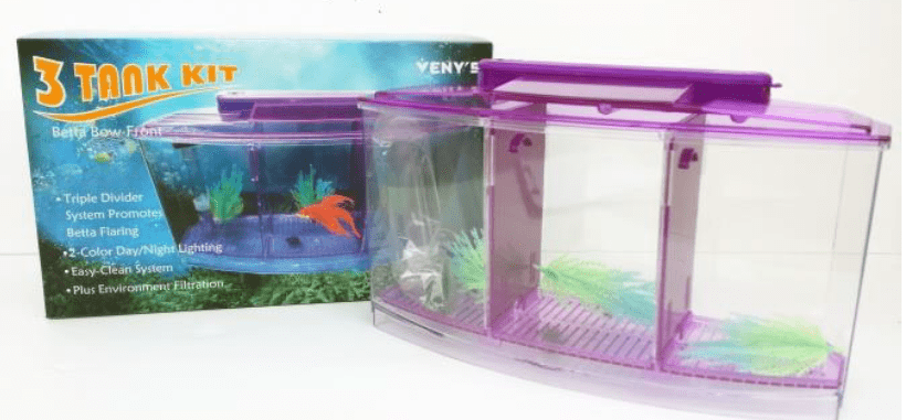 VENY BBT4S Triple Betta Tank East Ocean Aquatic