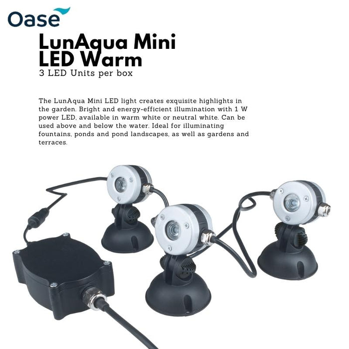 OASE LunAqua Mini LED spotlight (Warm colour)