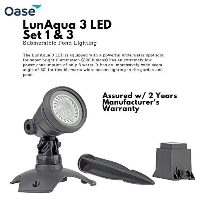 OASE LunAqua 3 LED pond spotlight (Set 1 & 3)