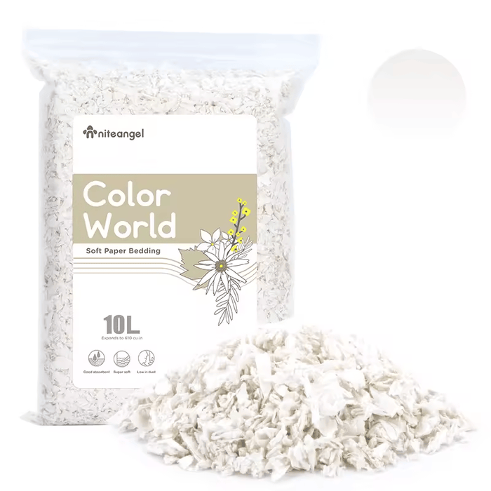 Niteangel Color World Soft Paper Bedding White (10/36L)