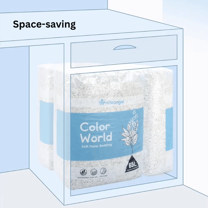 Niteangel Color World Soft Paper Bedding White (10/36L)
