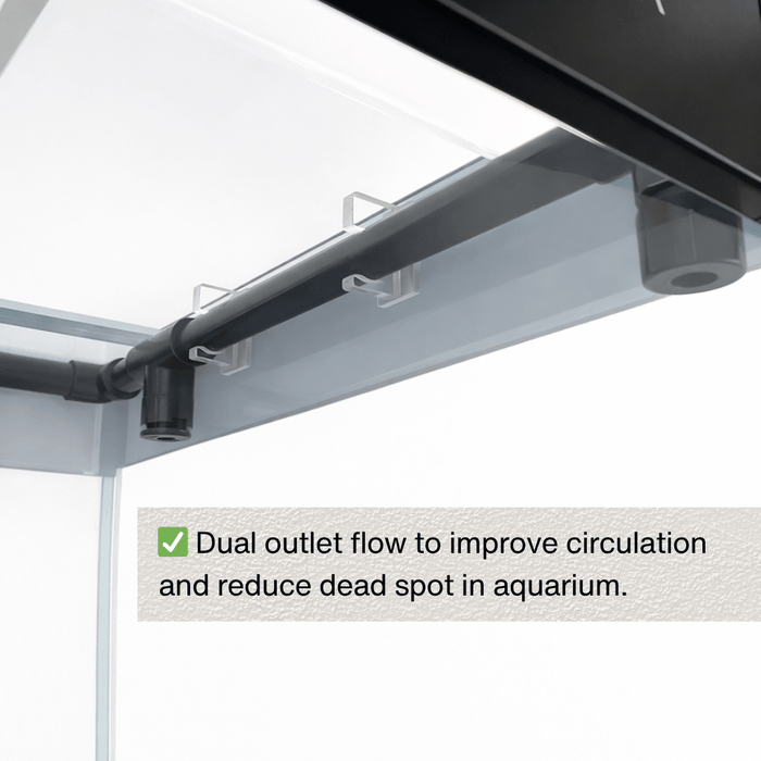 IAQUA 150 Premium Aquarium Set with Sump Filtration & Aluminum Cabinet (Black/White)