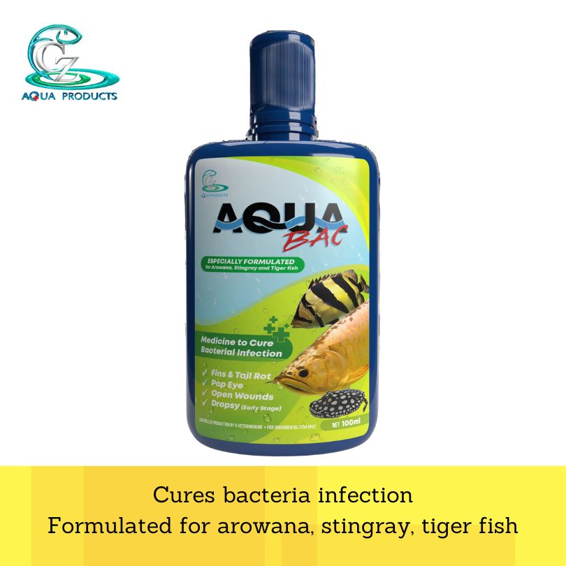CZ Aqua Aqua bac 100ml (treat bacterial infection arowana stingray tig East Ocean Aquatic CZ Aqua Aqua bac 100ml (treat bacterial infection arowana stingray tig East Ocean Aquatic