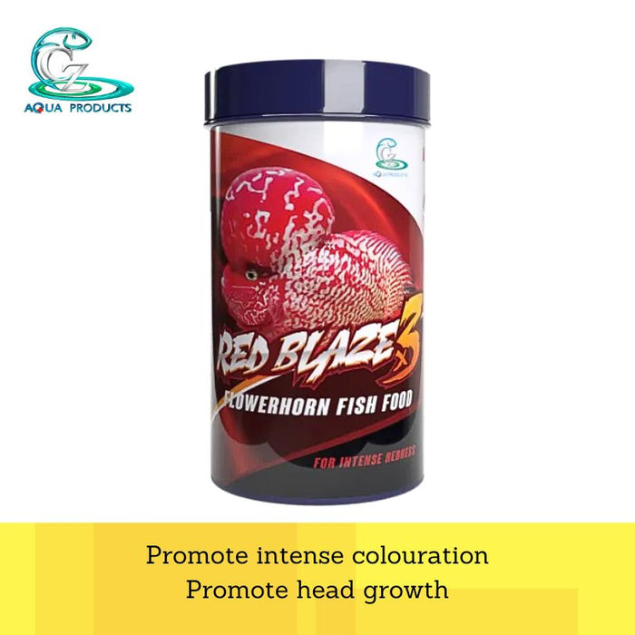 CZ Aqua Red blaze x3 100g (Intense Red Fish Food For Flowerhorn)