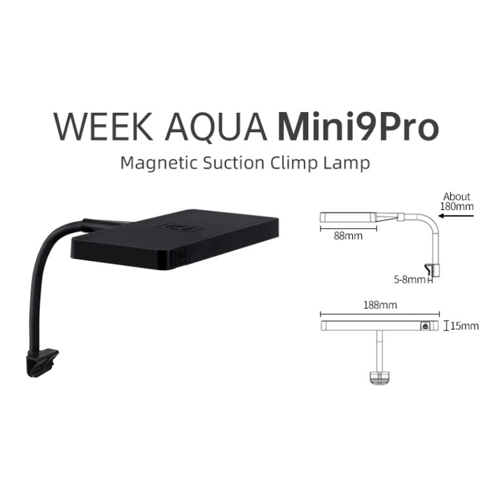 Week aqua Mini-9 Pro nano light (app controllable)