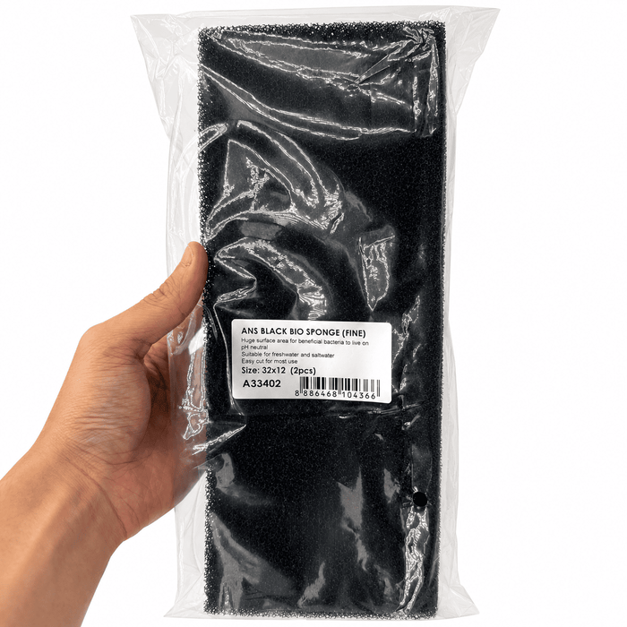 ANS Black Bio Sponge Small Pack 32x12cm (2/pack)