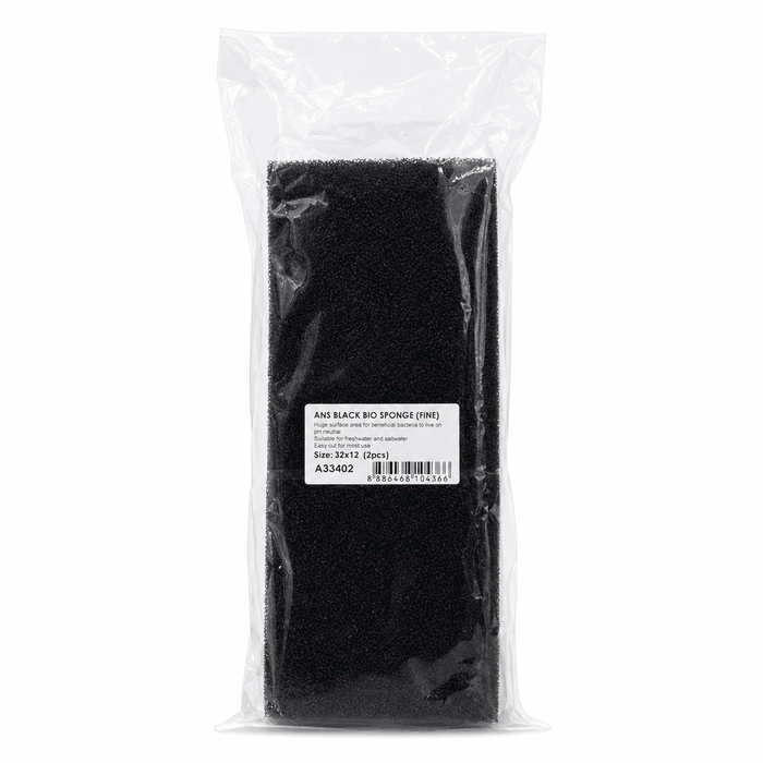 ANS Black Bio Sponge Small Pack 32x12cm (2/pack)