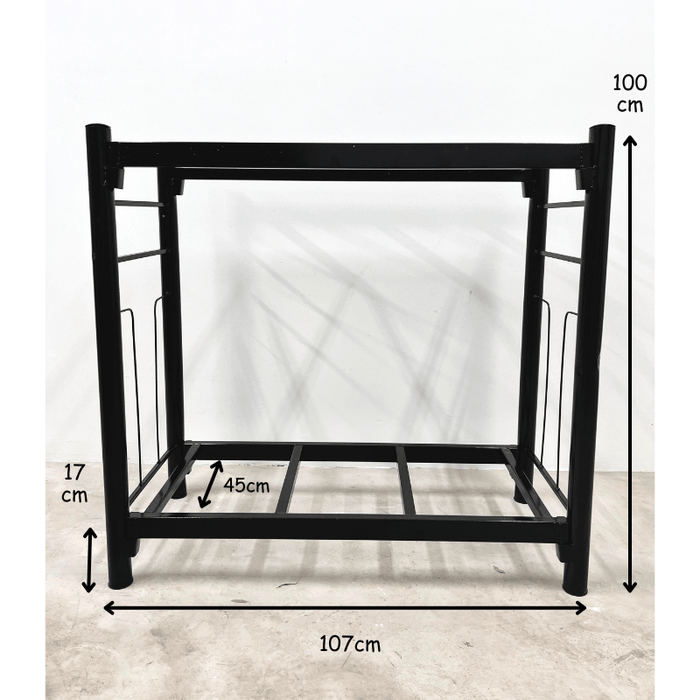 ANS Aquarium Tank + Aquarium Iron stand (Black)