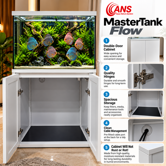 ANS Mastertank Flow 80 Aquarium Tank (BLACK/WHITE)