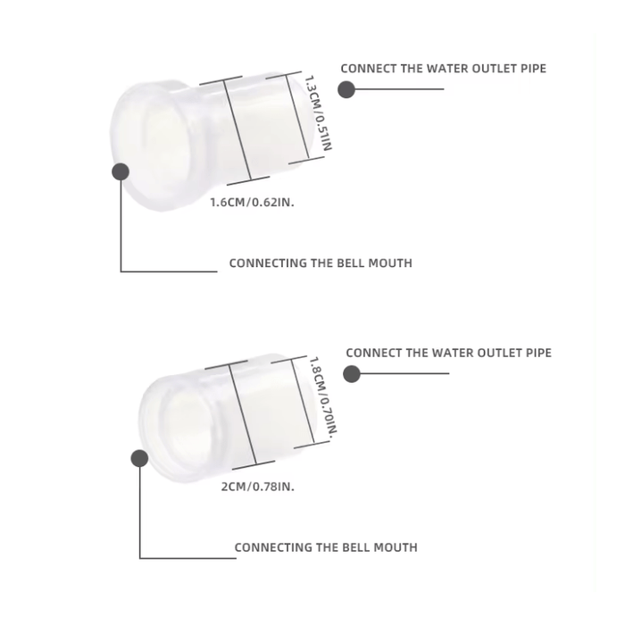ANS Outflow Clear Connector — East Ocean Aquatic ANS Outflow Clear Connector — East Ocean Aquatic
