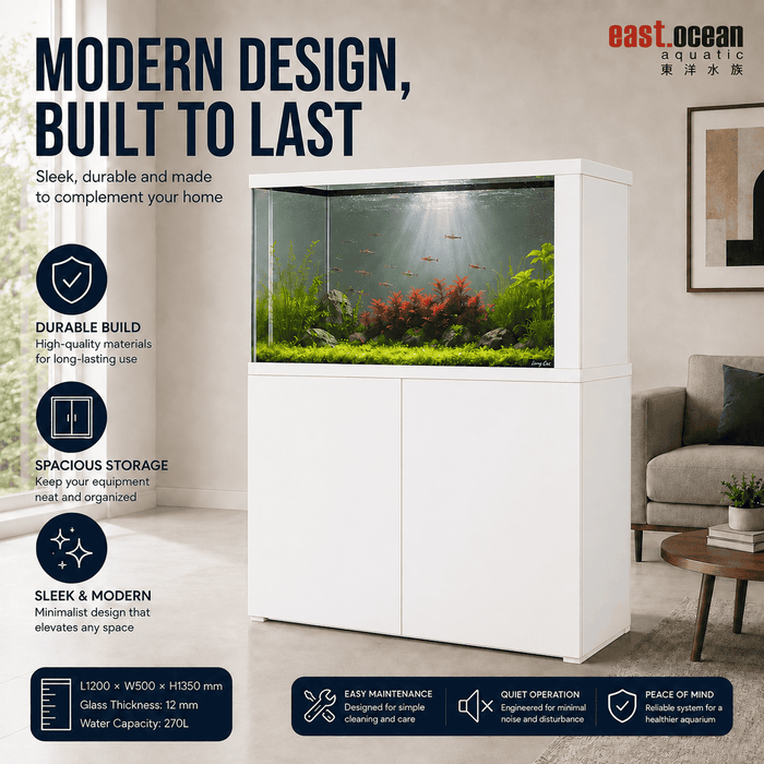 ANS Mastertank Legacy 80 Aquarium Tank (BLACK/WHITE)