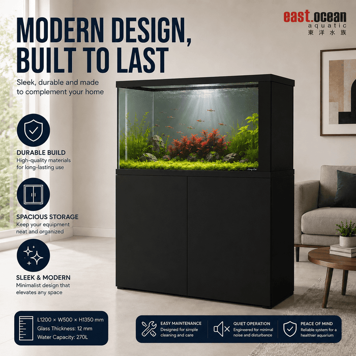 ANS Mastertank Legacy 80 Aquarium Tank (BLACK/WHITE)