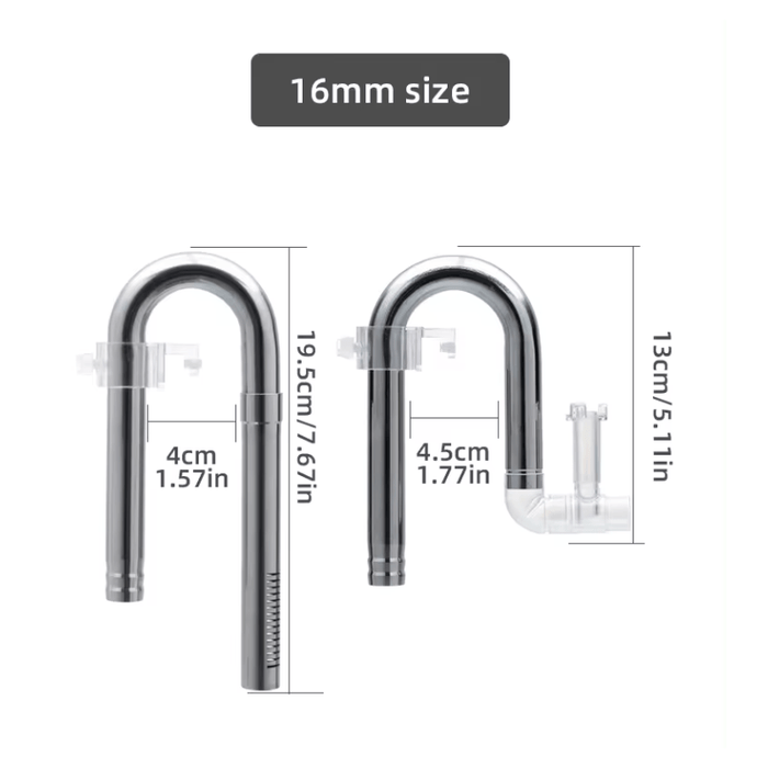 AQUAPRO NVS Skimmer Outflow & Inflow 12mm/16mm (suckers included)