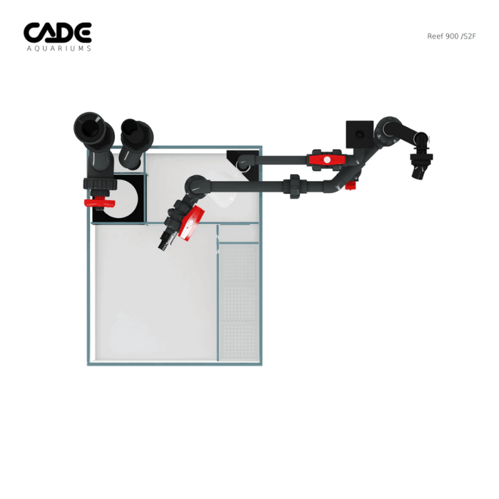 CADE Reef S2 Frag 900 (Black/White) (90x70x35cm)