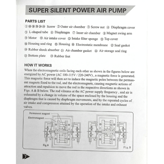 HAILEA Air Pump - VP Series (10-30L/min)