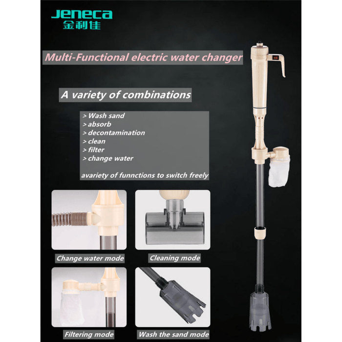 JENECA AS-615A Battery Gravel Cleaner (Sand cleaner for Fish Tank)