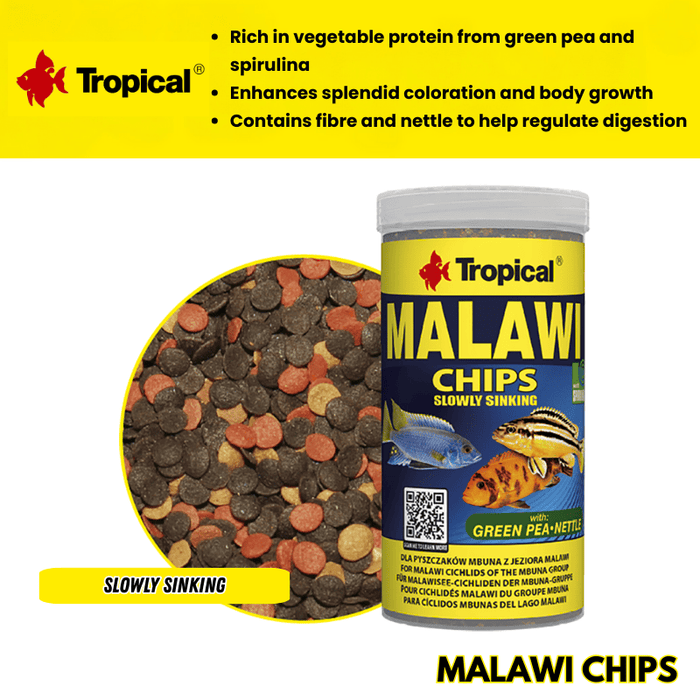 Tropical Malawi Chips (sinking veg chips)
