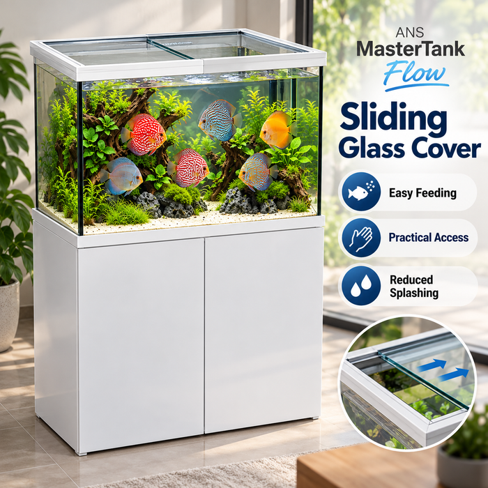 ANS Mastertank Flow 100 Aquarium Tank (BLACK/WHITE)