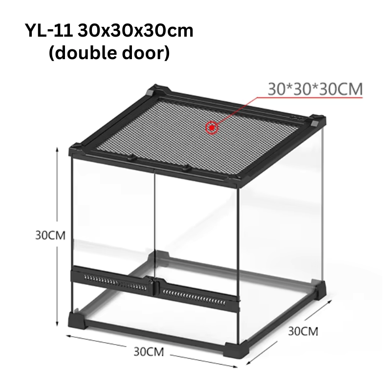 NOMOYPET YL-11/YL-10 Terrarium Tank (single/double door) — East NOMOYPET YL-11/YL-10 Terrarium Tank (single/double door) — East