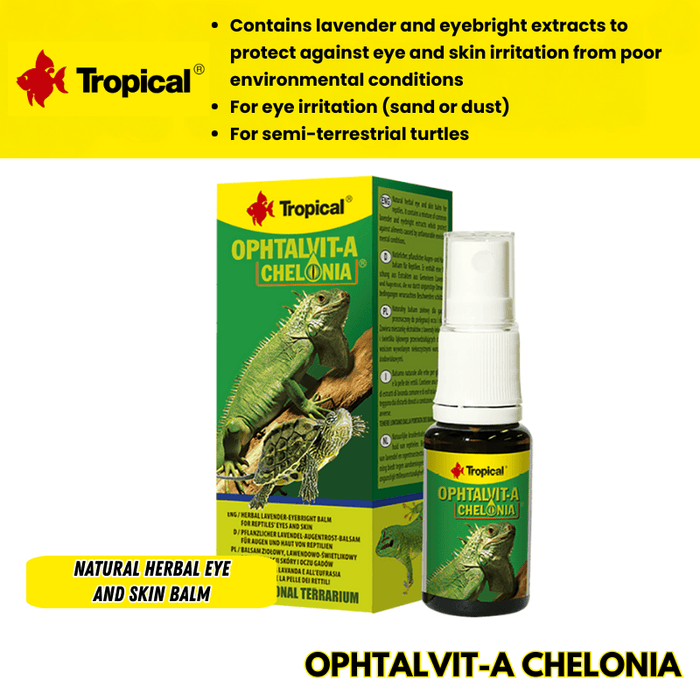 Tropical Ophtalvit-A Chelonia (reptile eye cure)