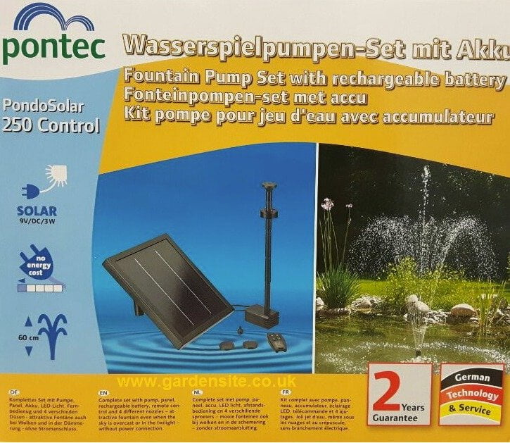 Pontec PondoSolar 250 Control (solar water pump)