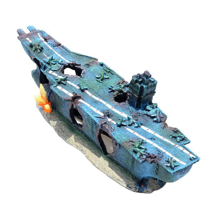 RQ24003 Ship Aquarium Decoration