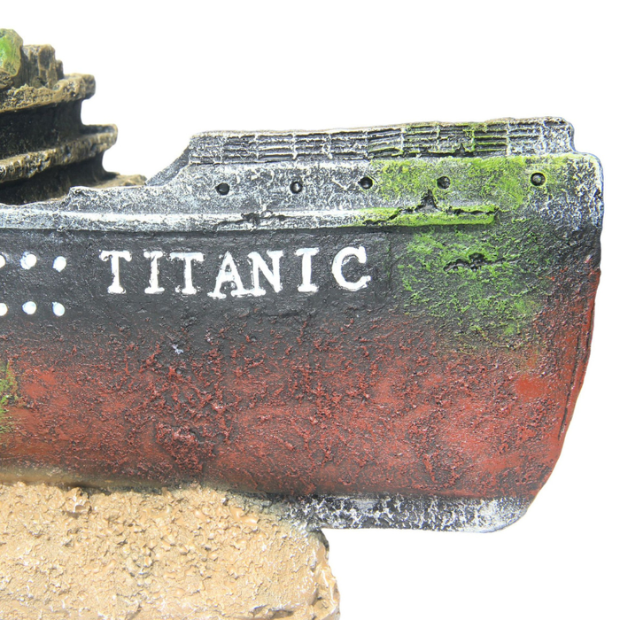 RQ2417L Titanic Ship L Aquarium Decoration