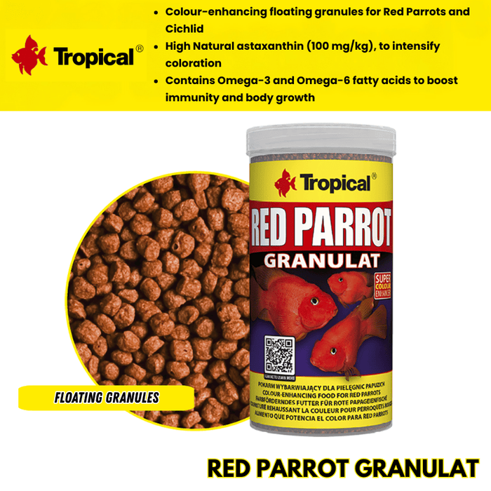 Tropical Red Parrot Granulat (high cartenoids for color)
