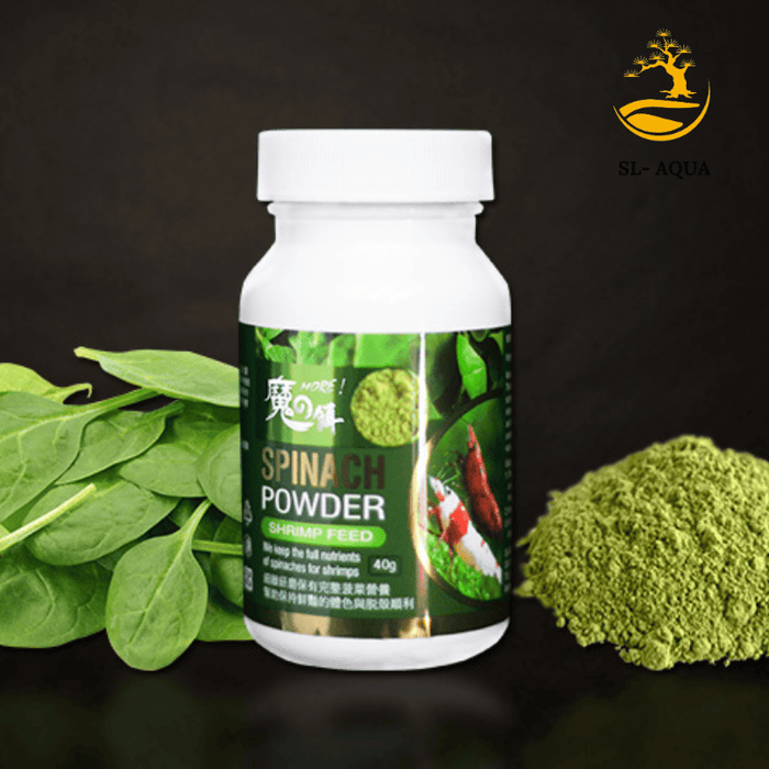 SL Aqua Spinach Powder 10g - Premium Vegetable Shrimp Food