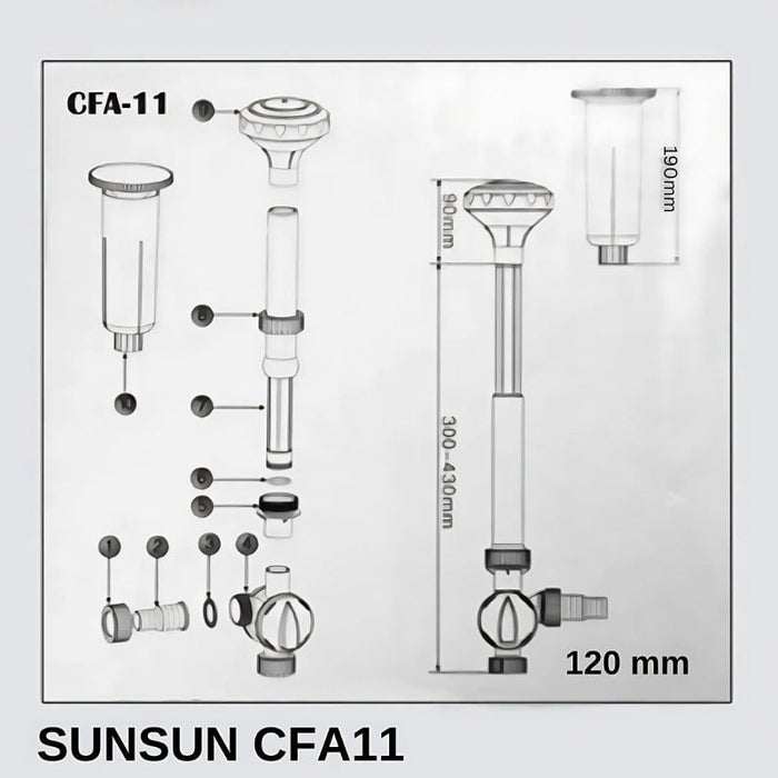 SUNSUN Fountain Pipe (Various size)