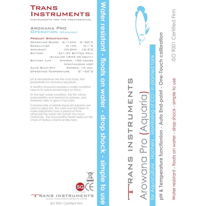 TRANS INSTRUMENT Arowana Pro pH Temperature pen