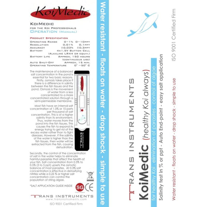 TRANS INSTRUMENT KoiMedic pen (for Koi pond)