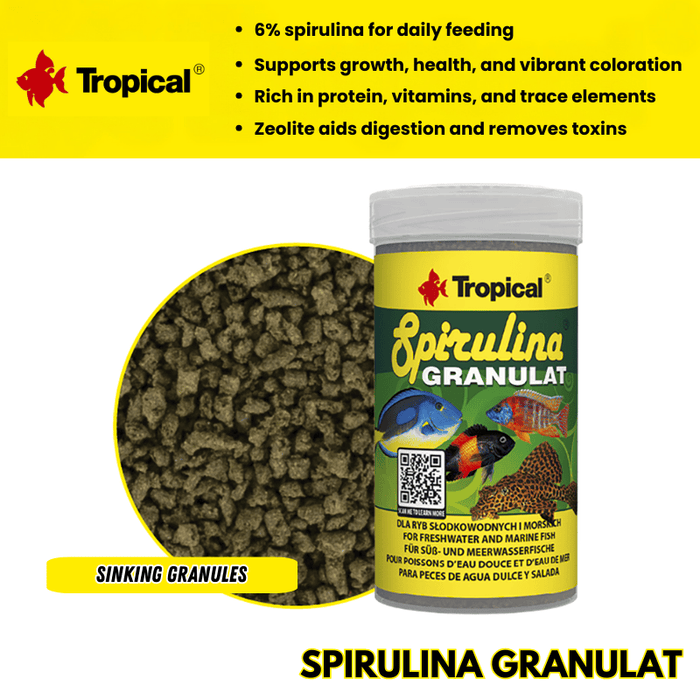 Tropical Spirulina Granulat (6% spirulina)
