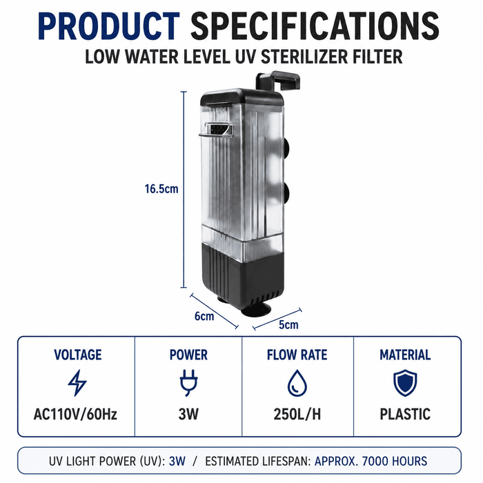 UP AQUA CA-F-026-S Low water level UV filter (USB)