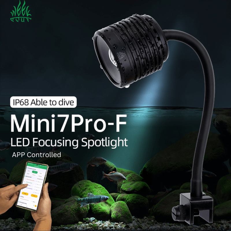 Week Aqua Mini7 Pro-F Focus Spotlight (biotope light with app