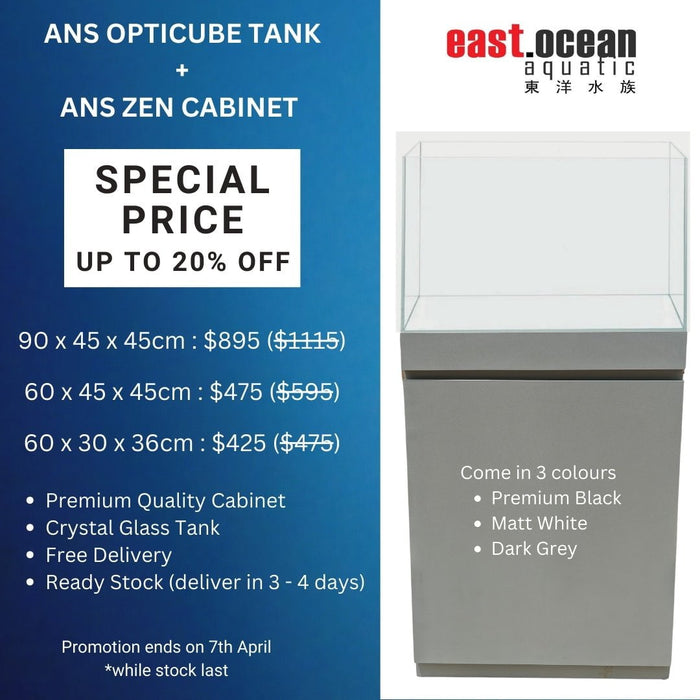 ANS Opticube Tank + ANS Zen Cabinet (Premium Quality) (60cm - 120cm)