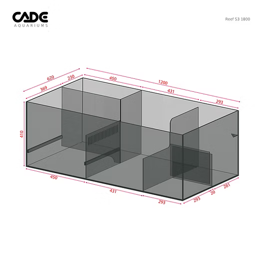 CADE Reef S3 Classic 1800 (Black/White)