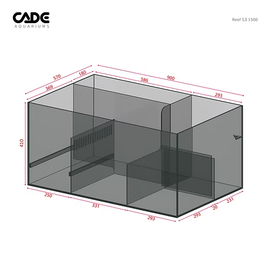 CADE Reef S3 Classic 1500 (Black/White)