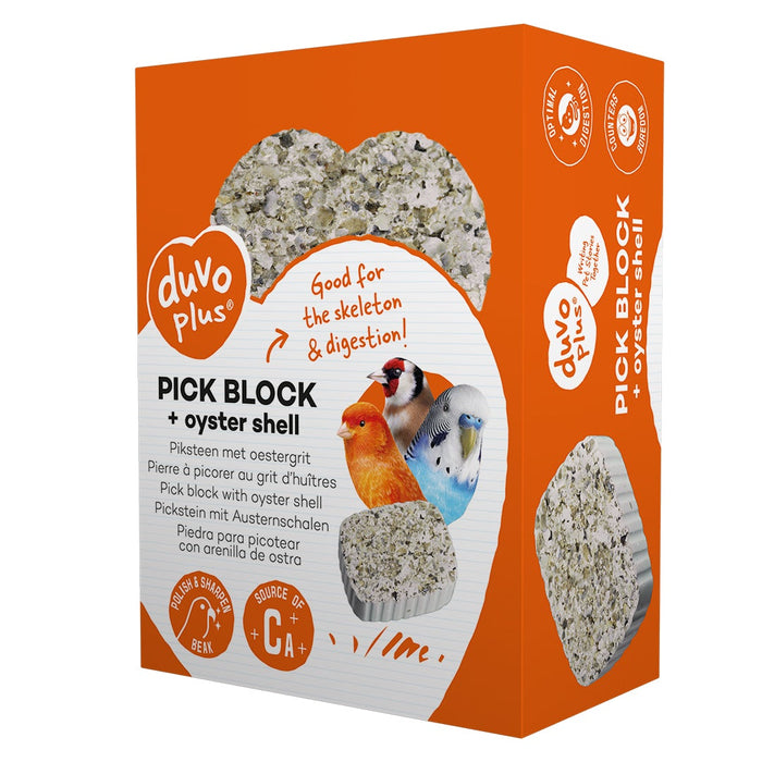 DUVO PLUS Pick block with oyster grit 200g - 7.2x9.7x3.5cm