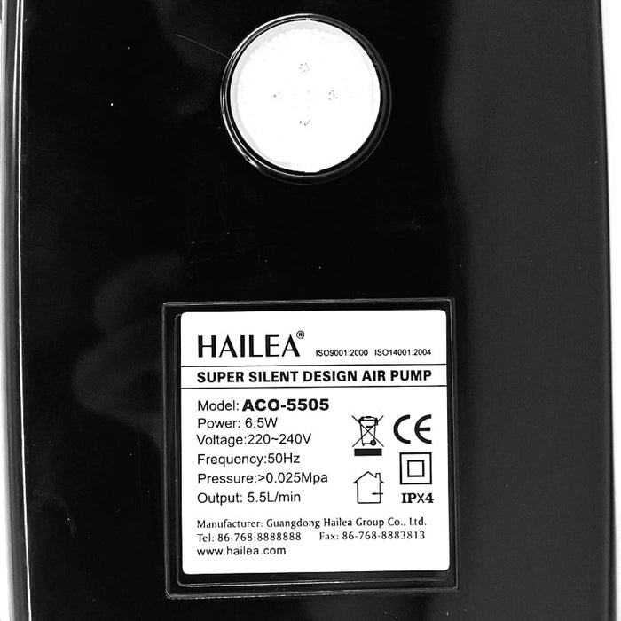 HAILEA Air Pump Silent - ACO 5500 Series (Single / Double Outlet)