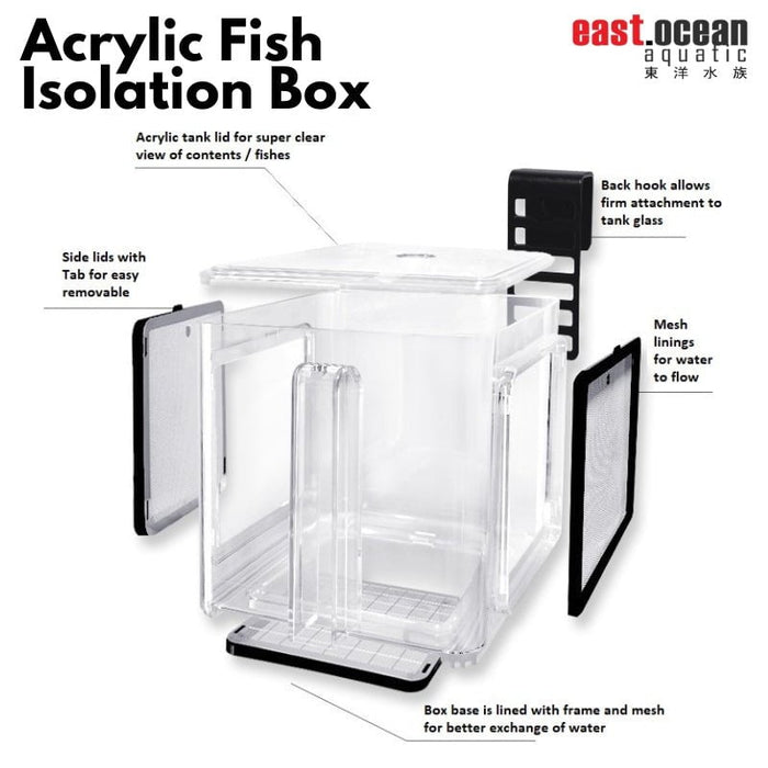 AQUAPRO HS-402 Acrylic Fish Isolation Box — East Ocean Aquatic