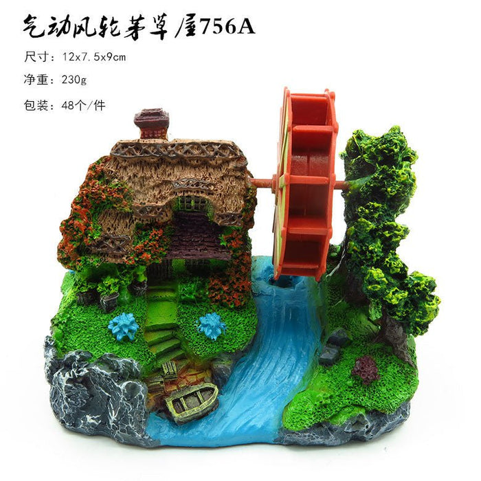 Zhen De Decoration - Water Wheel Cottage - 756A