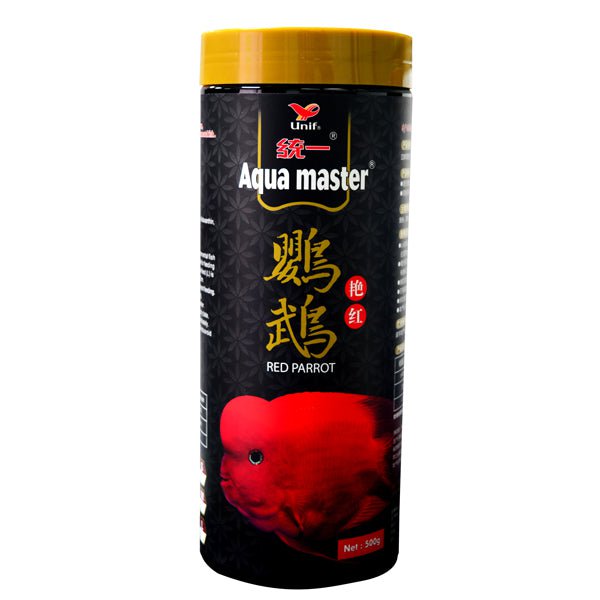 AquaMaster Premium Red Parrot Pellet 500g (with natto probiotics)