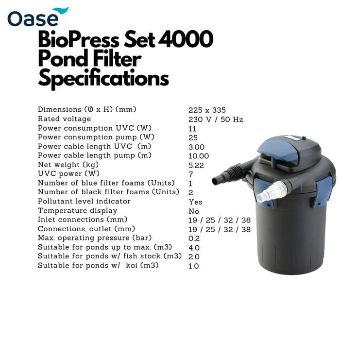 OASE BioPress Set 4000 (Pond Filter)