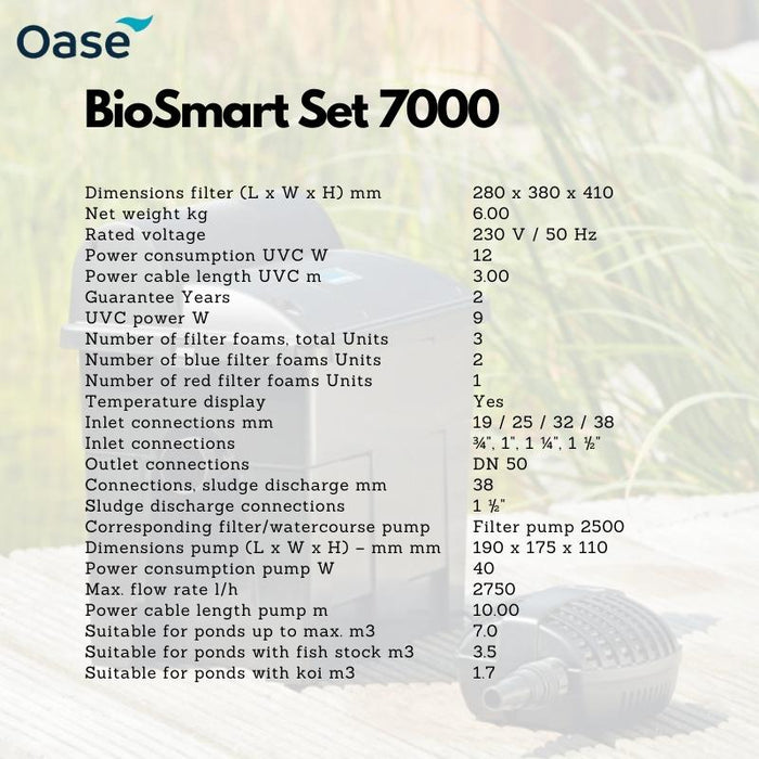 OASE BioSmart Set 5000 / 7000 (pond filter)