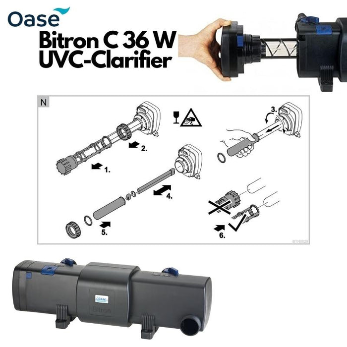 OASE Bitron C 36W (UVC Clarifier) (patent self cleaning design)
