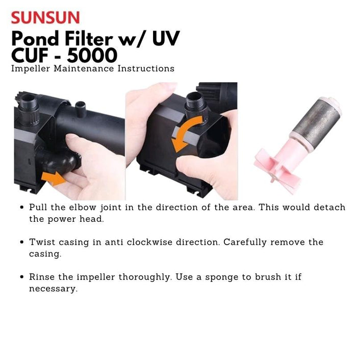 SUNSUN CUF-5000 3 in1 Filter w/ UV (3500 L/Hr)