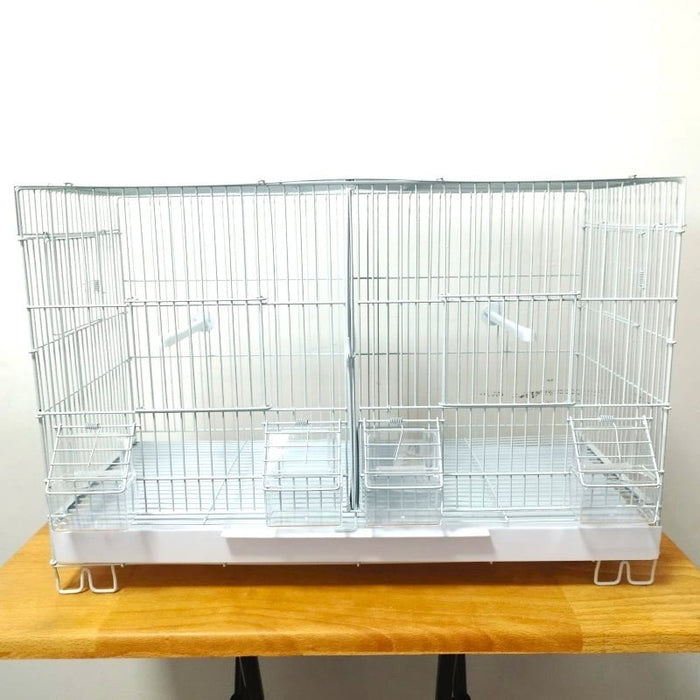DAYANG 503 Bird Cage (59x27x39cm) - w/ Divider Panel - White Only
