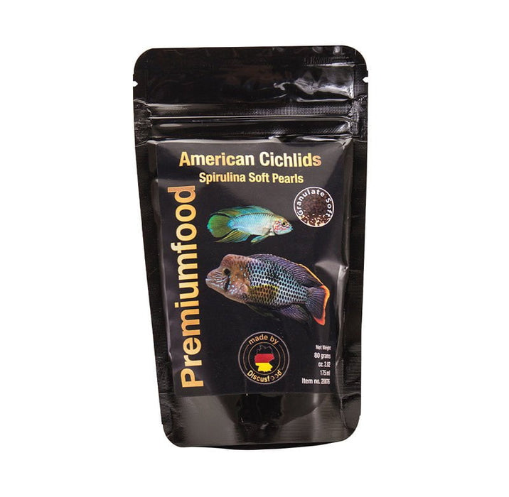 DiscusFood American Cichlid Spirulina Pearls - Natural Colours Booster (80g)