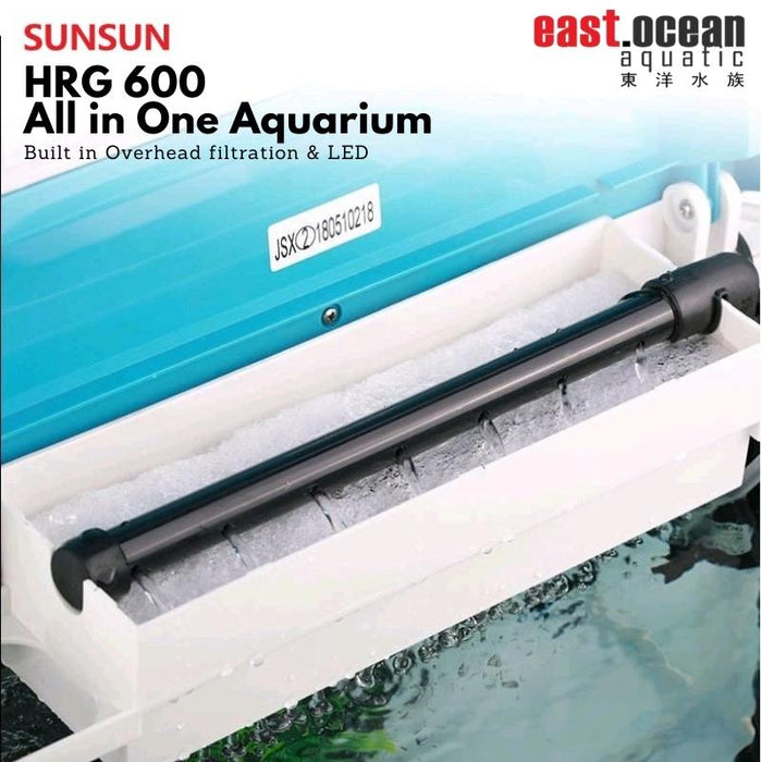 SUNSUN HRG-600 Aquarium (60cm) Set - Tank & Cabinet (Black & White)